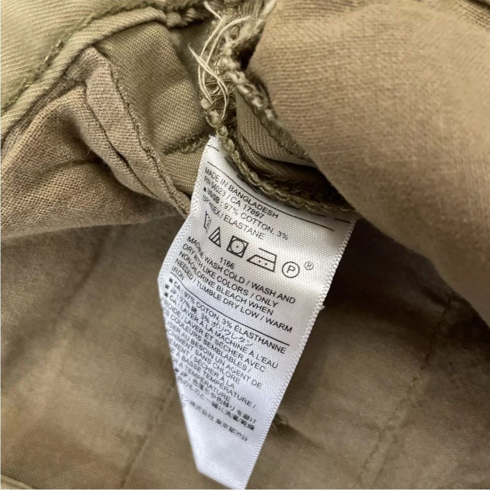 Banana Republic Athletic Fit Pants Mens 32x34 Khaki Tan Flat Front Chino New - Picture 14 of 16